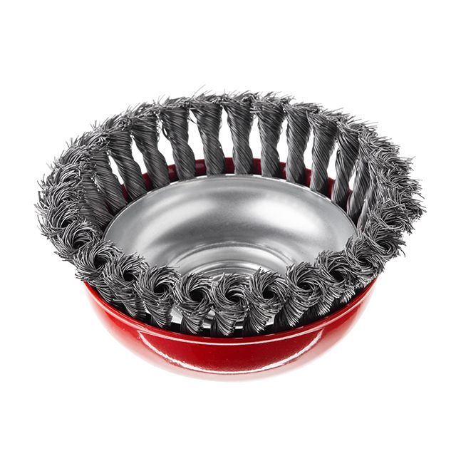 Щетка чашечная 150 мм, для УШМ, М14 (пучки витой проволоки) INTERTOOL BT-2150