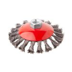 Щетка конусная 115 мм, для УШМ, М14 (пучки витой проволоки) INTERTOOL BT-4115