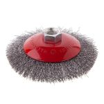 Щетка конусная 115 мм, для УШМ, М14 (витая проволока) INTERTOOL BT-5115