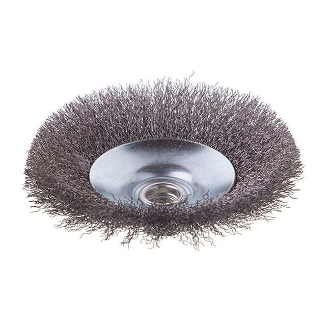 Щетка конусная 125 мм, для УШМ, М14 (витая проволока) INTERTOOL BT-5125