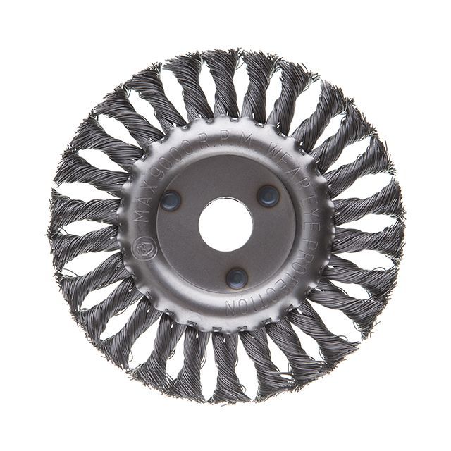 Щетка кольцевая 150*22.2 мм (пучки витой проволоки) INTERTOOL BT-7150