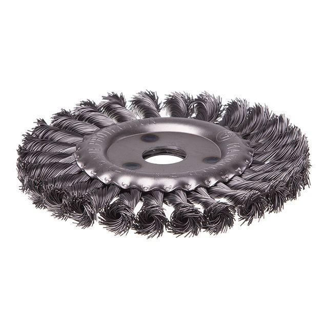 Щетка кольцевая 150*22.2 мм (пучки витой проволоки) INTERTOOL BT-7150