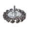Щетка кольцевая 75 мм для дрели, 1/4" (пучки витой проволоки) INTERTOOL BT-8075