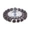 Щетка кольцевая 100 мм для дрели, 1/4" (пучки витой проволоки) INTERTOOL BT-8100