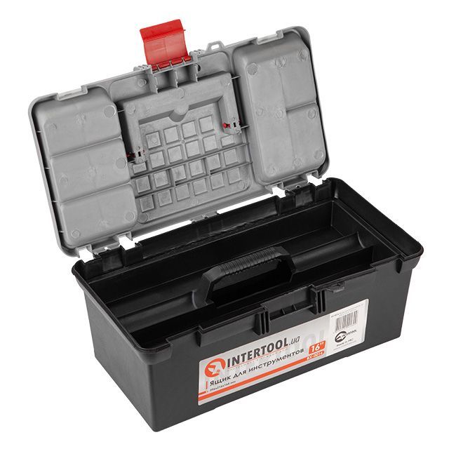 Ящик для инструментов, 16" 396*216*164 мм INTERTOOL BX-0016
