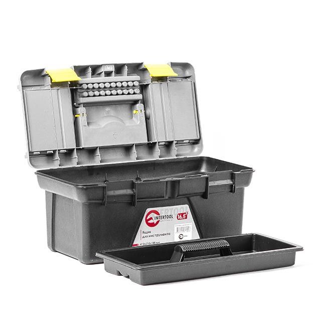 Ящик для инструментов 16.5" 412*214*188 мм INTERTOOL BX-0316