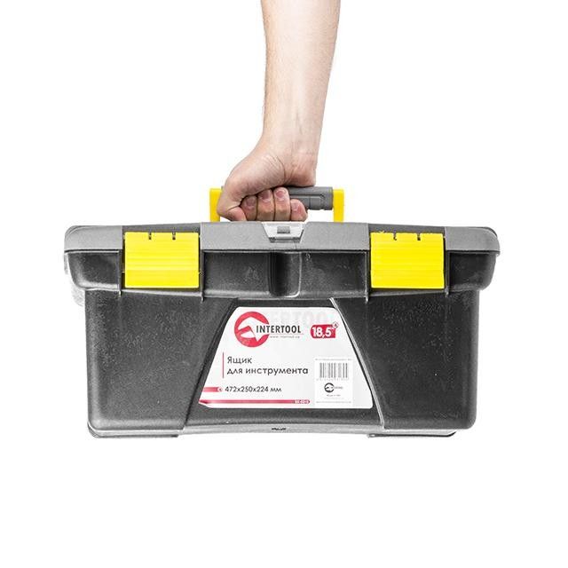 Ящик для инструментов 18.5" 472*250*224 мм INTERTOOL BX-0318