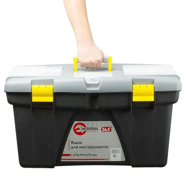 Ящик для инструмента 26.5" 670*393*370 мм INTERTOOL BX-0326