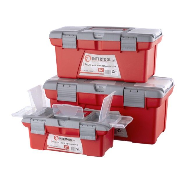 Комплект ящиков для инструментов 3шт INTERTOOL BX-0403