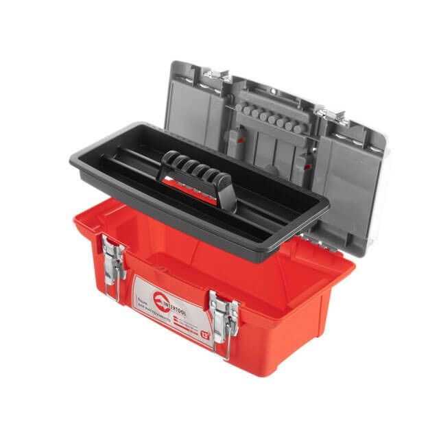 Ящик для инструментов с металлическими замками 13" 335*185*130 мм INTERTOOL BX-0513