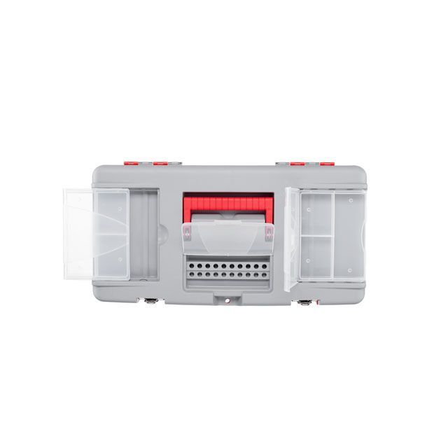 Ящик для инструментов с металлическими замками, 16" 415*210*190 мм INTERTOOL BX-0516