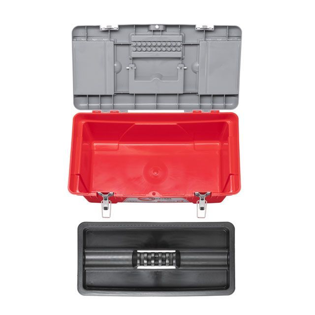 Ящик для инструментов с металлическими замками, 16" 415*210*190 мм INTERTOOL BX-0516