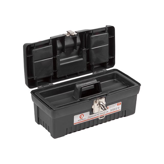 Ящик для инструментов с металлическими замками 13" 330*177*135 мм INTERTOOL BX-1013