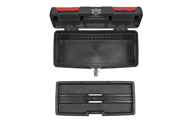 Ящик для инструментов с металлическими замками 16" 396*216*164 мм INTERTOOL BX-1016