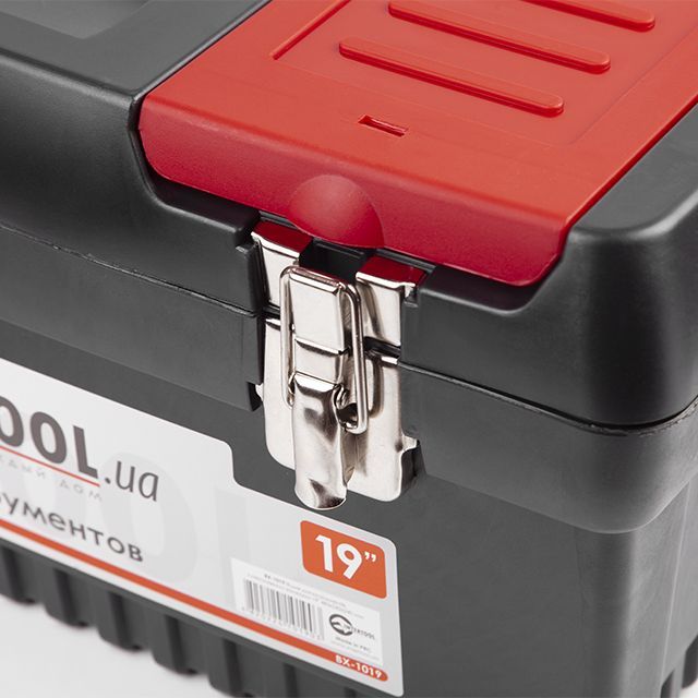 Ящик для инструментов с металлическими замками 19" 483*242*240 мм INTERTOOL BX-1019