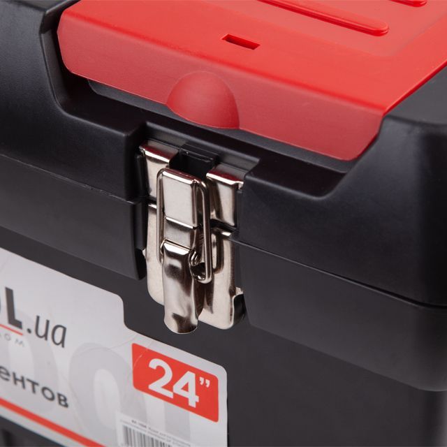 Ящик для инструментов с металлическими замками 24" 610*255*251 мм INTERTOOL BX-1024