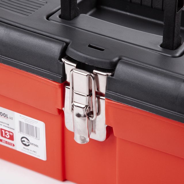 Ящик для инструментов с металлическими замками 13" 330*180*165 мм INTERTOOL BX-1113