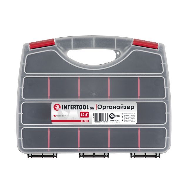 Органайзер 12.5" 320*260*50мм INTERTOOL BX-4001