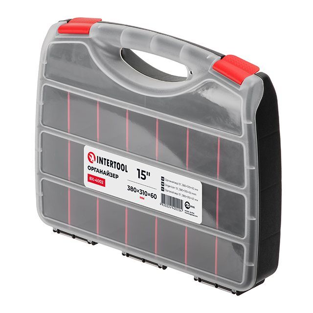 Органайзер 15" 380*310*60мм INTERTOOL BX-4002