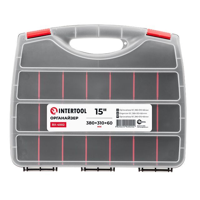 Органайзер 15" 380*310*60мм INTERTOOL BX-4002
