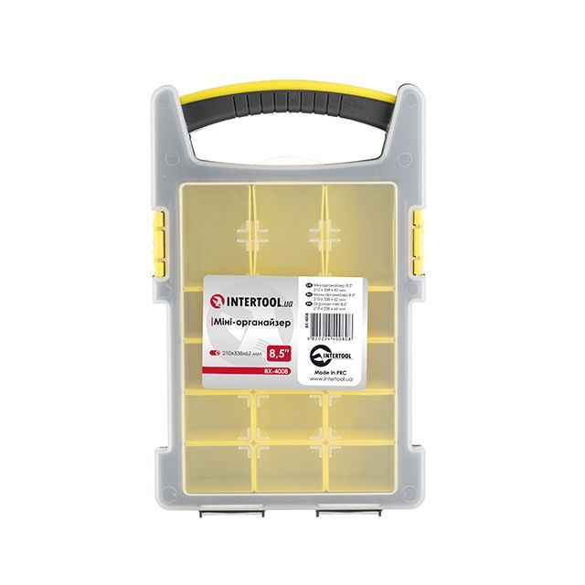Мини-органайзер 8.5", 210*338*62мм INTERTOOL BX-4008