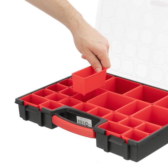 Органайзер 24 отделения, 16" 415*330*60 мм INTERTOOL BX-4033