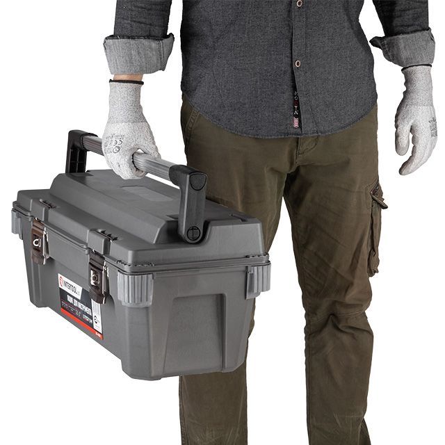 Ящик для инструментов с металлическими замками 25.5" 650*275*265мм INTERTOOL BX-6025