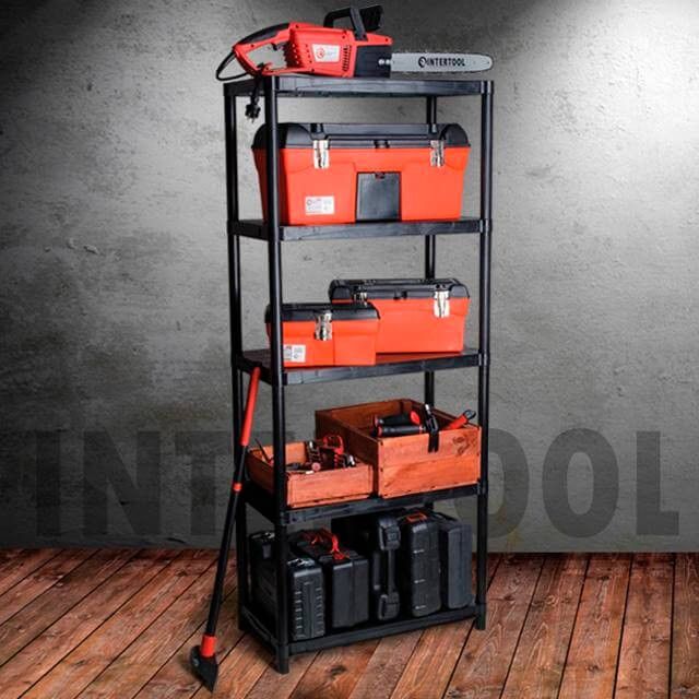 Стеллаж 5 полок, 28" 710*380*1713 мм INTERTOOL BX-7028