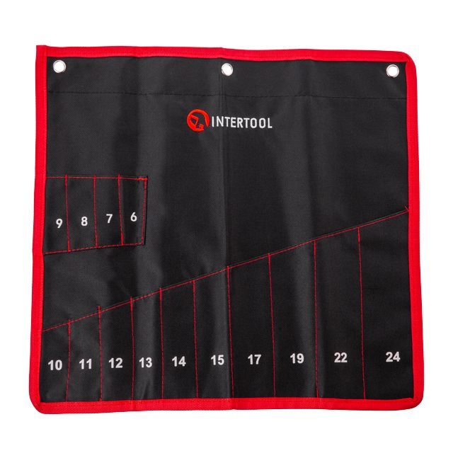 Чехол для гаечных ключей, 14 карманов INTERTOOL BX-9009