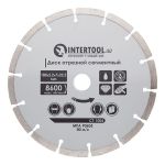 Диск отрезной сегментный 180 мм, алмазный 16-18% INTERTOOL CT-1004