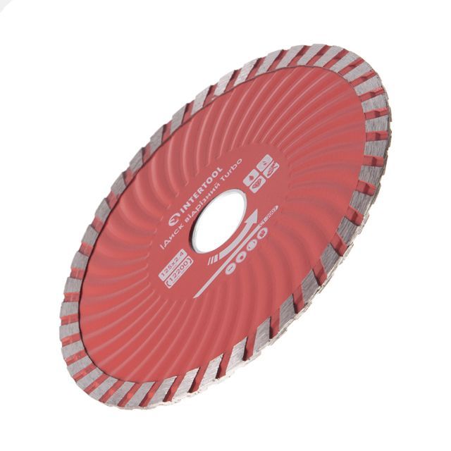 Диск отрезной Turbo 125 мм, алмазный 22-24% INTERTOOL CT-2007