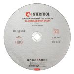 Круг отрезной по металлу 230*2.0*22.2 мм INTERTOOL CT-4016