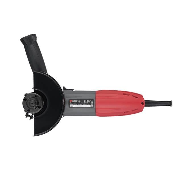 Шлифмашина угловая 860 Вт, 11000 об/мин, диаметр круга 125 мм INTERTOOL DT-0267