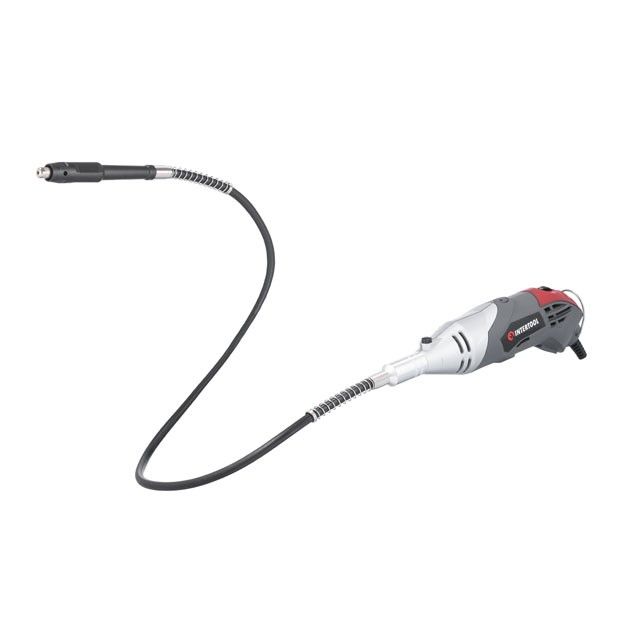 Шлифмашина прямая (гравер) 170 Вт, 8000-35000 об/мин, кейс, аксессуары 40 шт, гибкий вал INTERTOOL DT-0517