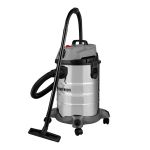 Пылесос строительный 1400 Вт, бак 30 л, нержавеющая сталь, 17 кПа, розетка, HEPA фильтр INTERTOOL DT-1030