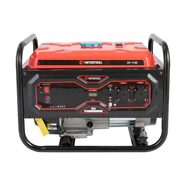 Генератор бензиновый 2,8/3 кВт, 220 В, 15 л, ручной старт, медная обмотка, STORM INTERTOOL DT-1130