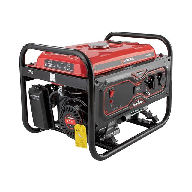 Генератор бензиновый 2,8/3 кВт, 220 В, 15 л, ручной старт, медная обмотка, STORM INTERTOOL DT-1130