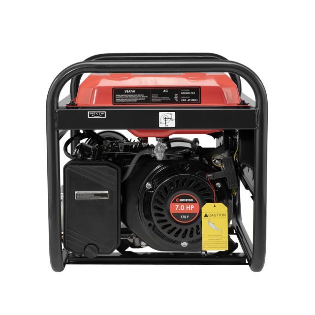Генератор бензиновый/газовый 2.8/3 кВт, 220 В, 15 л, ручной старт, медная обмотка, STORM INTERTOOL DT-1133