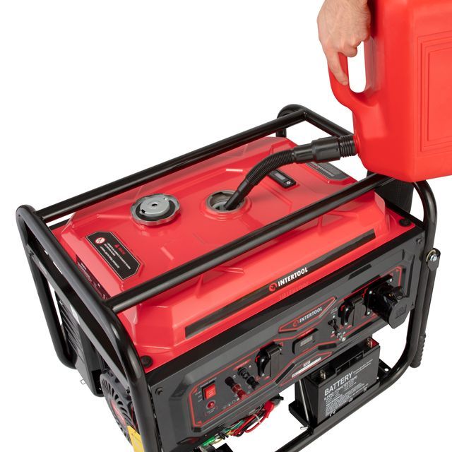 Генератор бензиновый 5/5,5 кВт, электро+ручной старт, медная обмотка, STORM INTERTOOL DT-1156