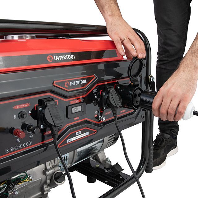 Генератор бензиновый 5/5,5 кВт, электро+ручной старт, медная обмотка, STORM INTERTOOL DT-1156