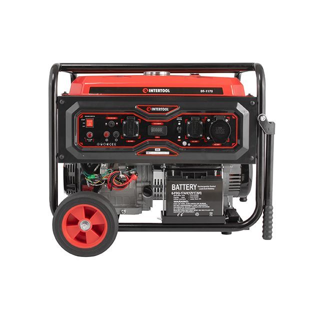 Генератор бензиновый 7/7,5 кВт, электро+ручной старт, медная обмотка, STORM INTERTOOL DT-1175