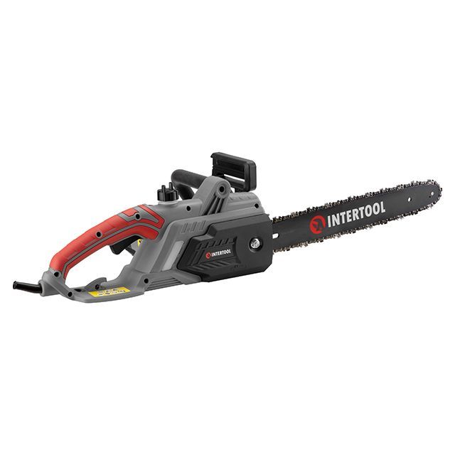 Пила цепная электрическая 2400 Вт, шина 40 см, боковой двигатель INTERTOOL DT-2201