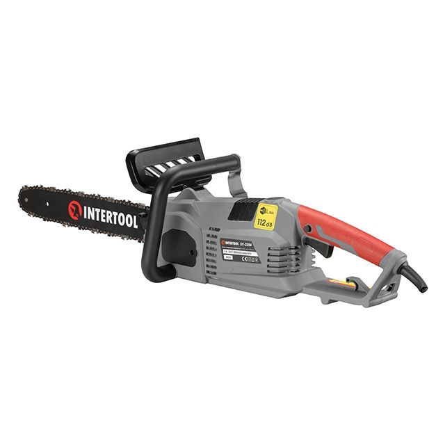 Пила цепная электрическая 2400 Вт, шина 40 см, плавный пуск, прямой двигатель INTERTOOL DT-2204