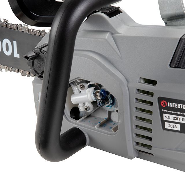 Пила цепная электрическая 2400 Вт, шина 40 см, плавный пуск, прямой двигатель INTERTOOL DT-2204