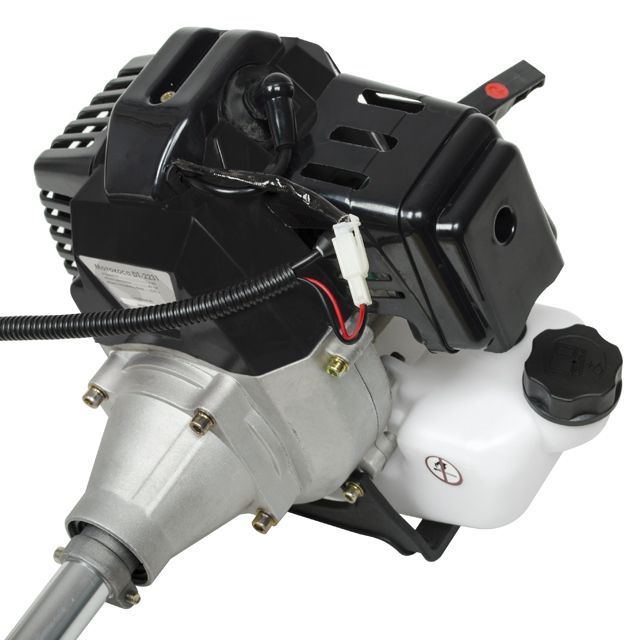 Мотокоса 1.7 кВт, 43 см³, катушка, 3-х лопастной нож, плечевой ремень ( комплект из двух частей вал + двигатель) INTERTOOL DT-2231