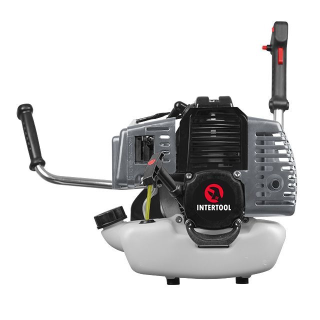 Мотокоса 1,85 кВт, 52 см³, катушка, 3-х лопастной нож, плечевой ремень (комплект из двух частей: вал + двигатель) INTERTOOL DT-2232