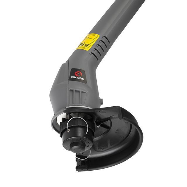 Триммер электрический 250 Вт, 230 В, ~50 Гц, 12000 об/мин, вращение лески 220 мм INTERTOOL DT-2243