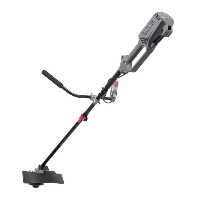 Триммер электрический, 1200 Вт, 230 В, ~50 Гц, 7500 об/мин, плавный пуск, диаметр вращения диска/лески 255/380 мм, катушка + 3-х зубчатый нож INTERTOOL DT-2246