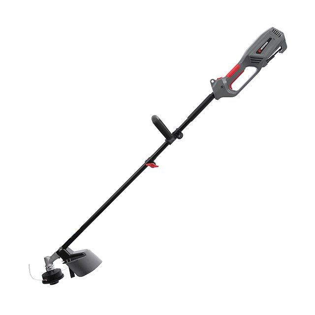 Триммер электрический, 1200 Вт, 230 В, ~50 Гц, 7000 об/мин, плавный пуск, диаметр вращения диска/лески 255/380 мм, катушка + 3-х зубчатый нож INTERTOOL DT-2247