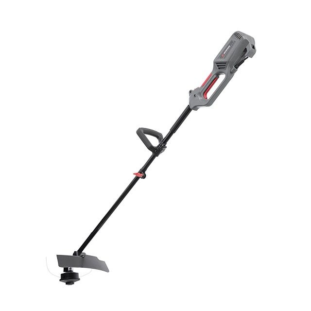 Триммер электрический, 1200 Вт, 230 В, ~50 Гц, 7000 об/мин, плавный пуск, диаметр вращения диска/лески 255/380 мм, катушка + 3-х зубчатый нож INTERTOOL DT-2247